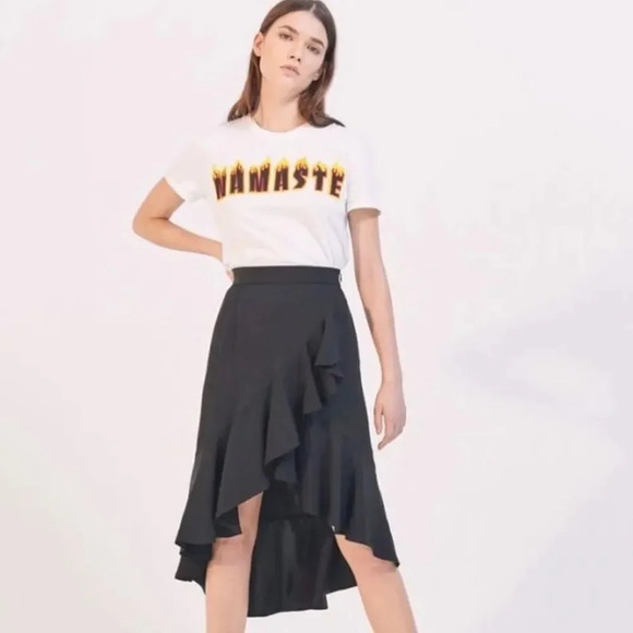 Sandro Asymmetrical ruffle skirt - Picture 1 of 12
